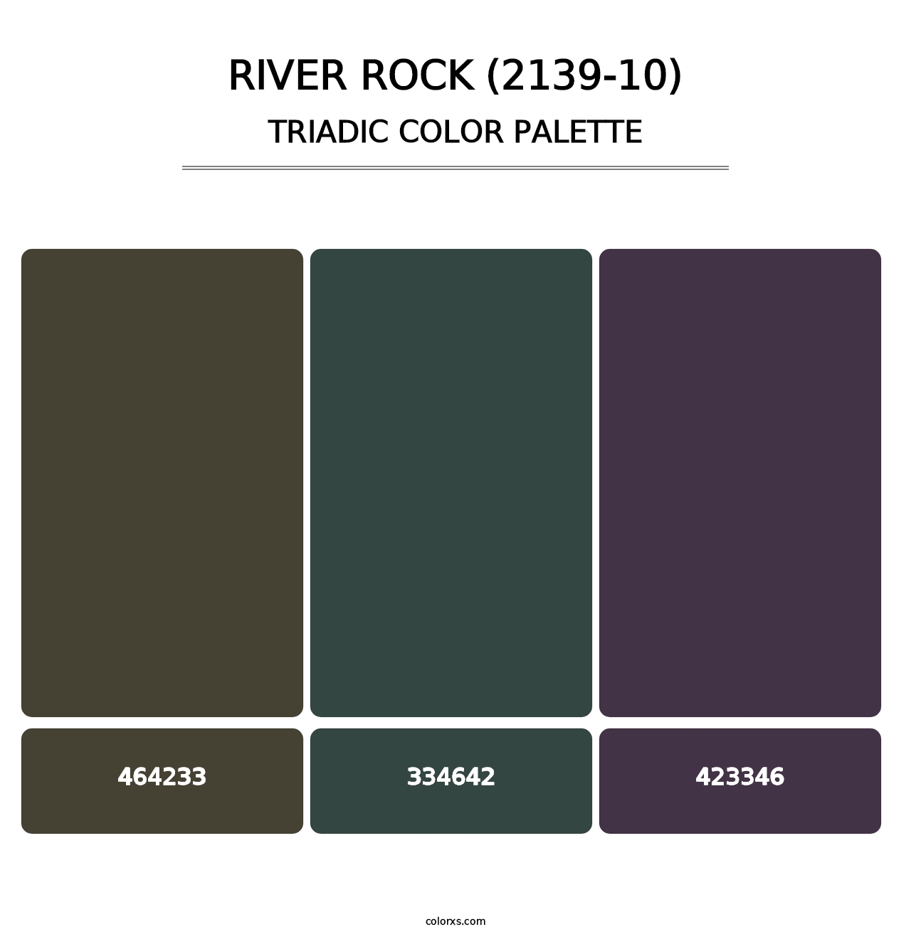River Rock (2139-10) - Triadic Color Palette