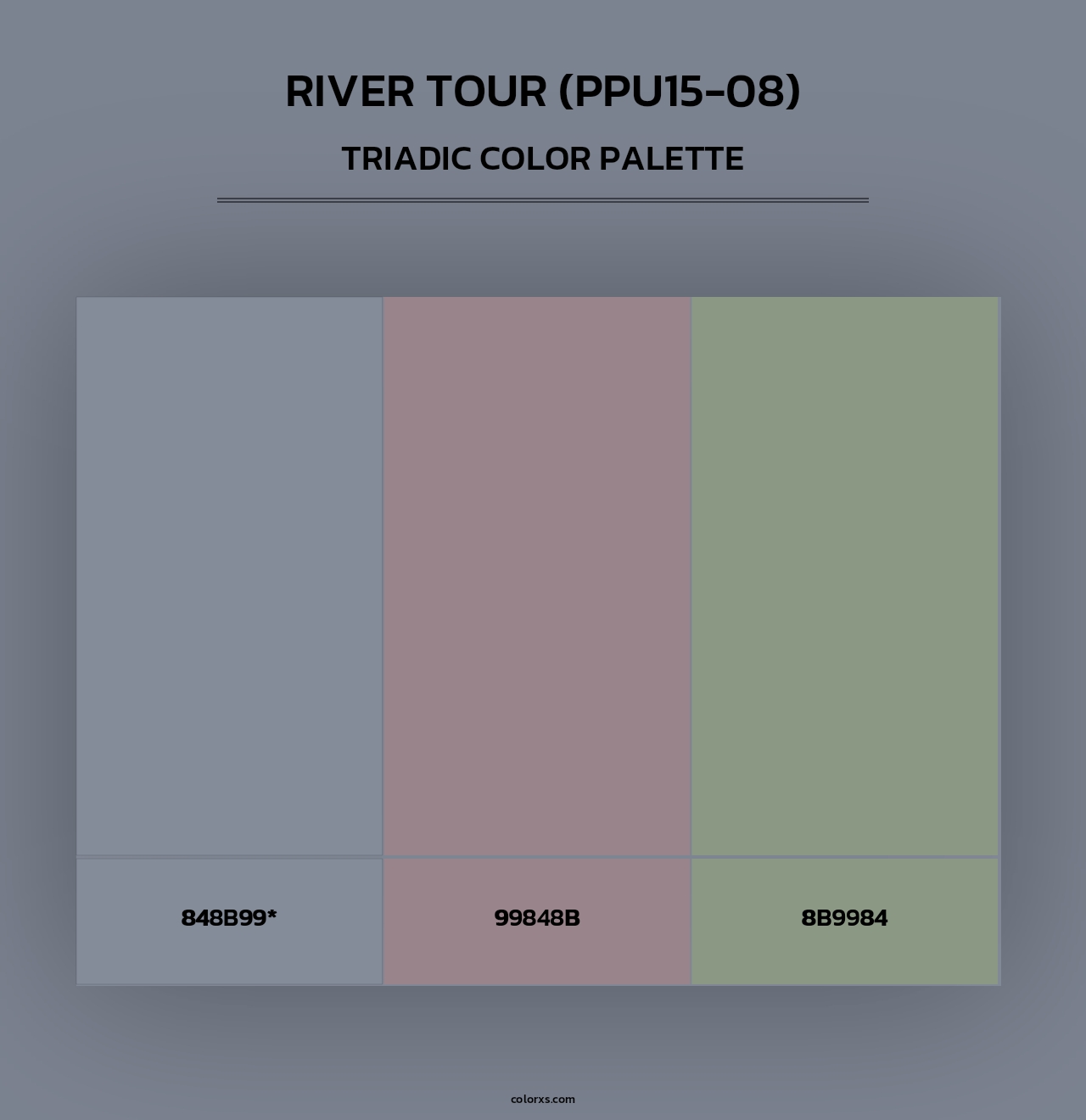 River Tour (PPU15-08) - Triadic Color Palette