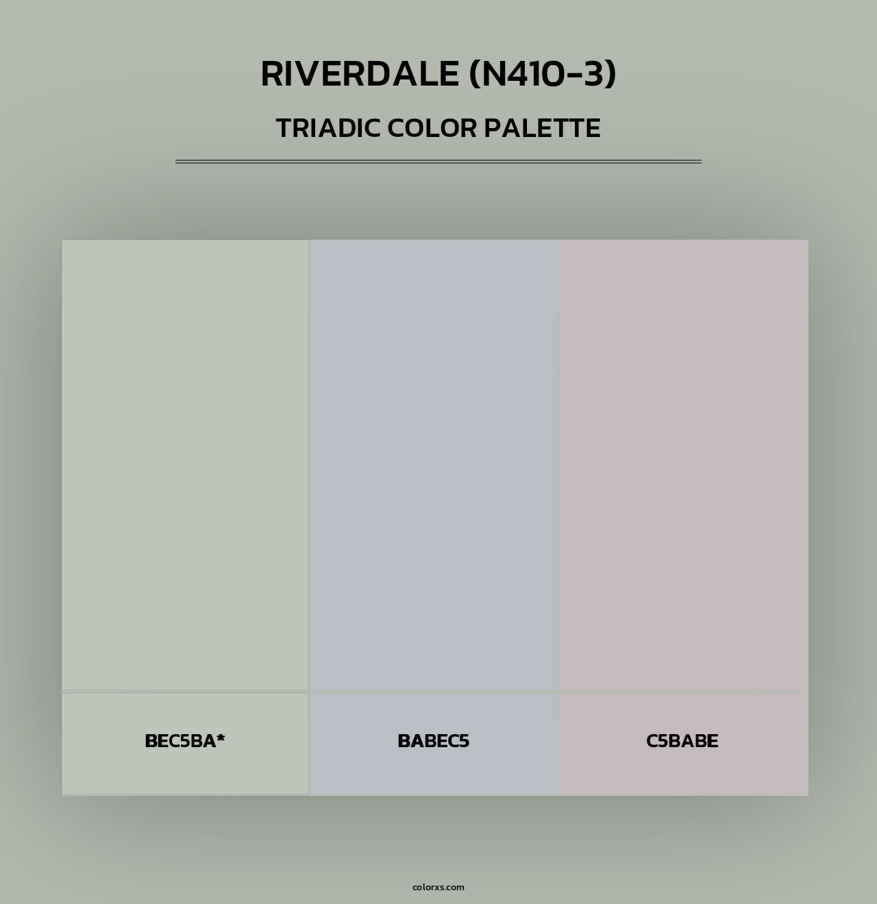 Riverdale (N410-3) - Triadic Color Palette