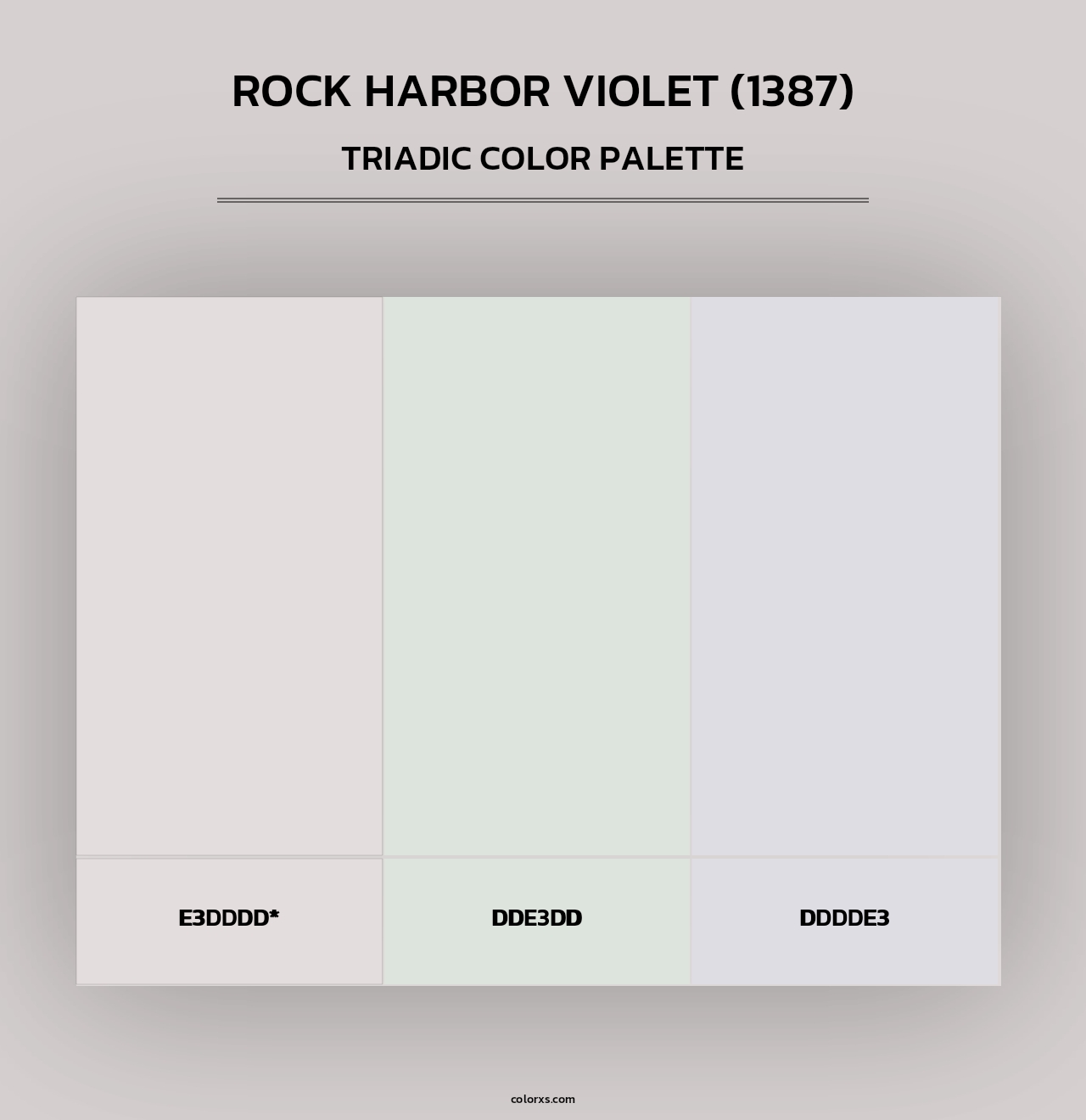 Rock Harbor Violet (1387) - Triadic Color Palette