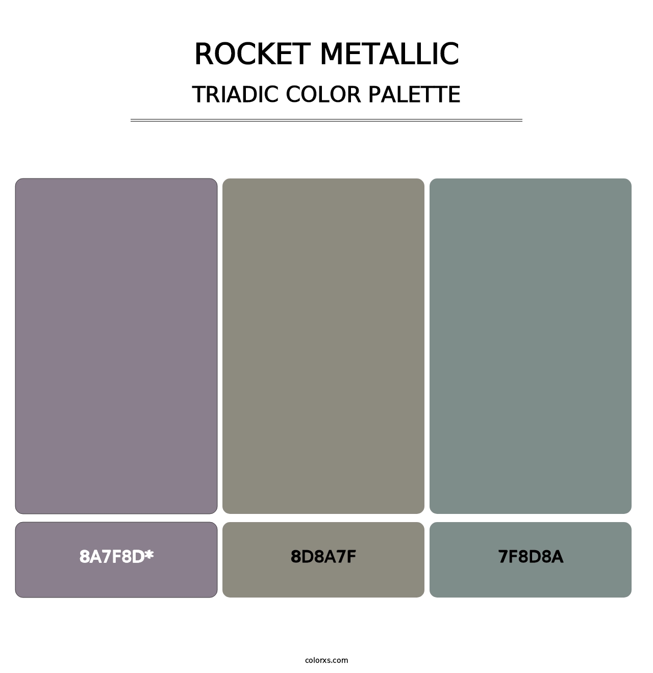 Rocket Metallic - Triadic Color Palette