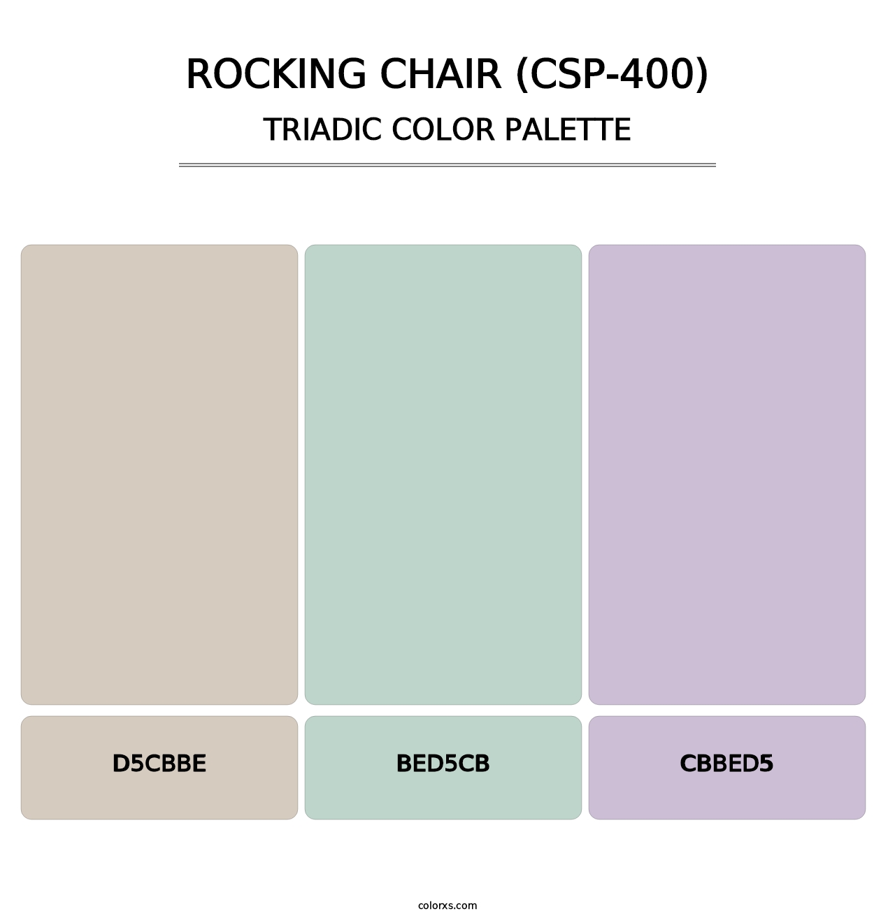 Rocking Chair (CSP-400) - Triadic Color Palette