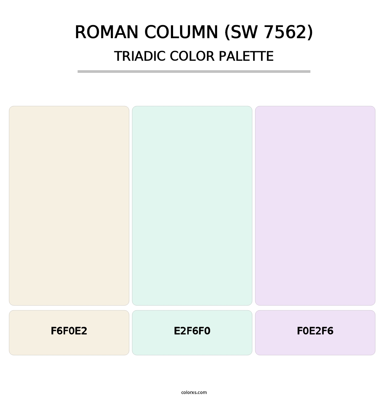 Roman Column (SW 7562) - Triadic Color Palette