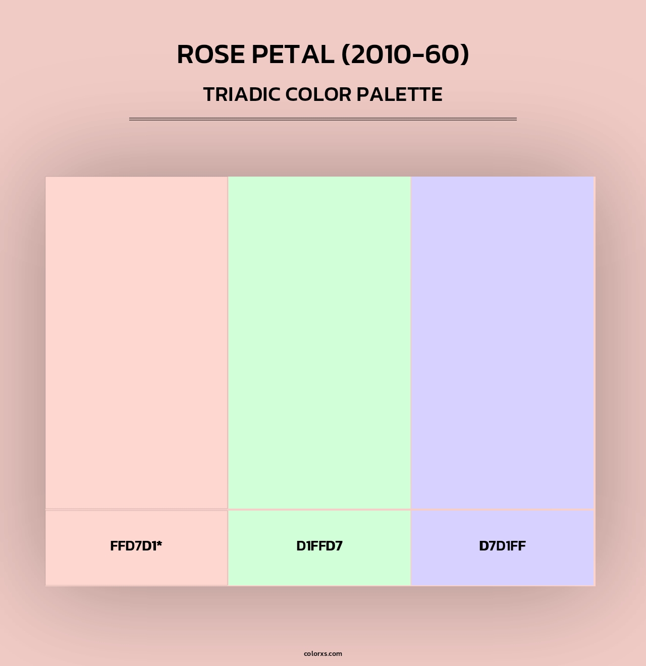 Rose Petal (2010-60) - Triadic Color Palette