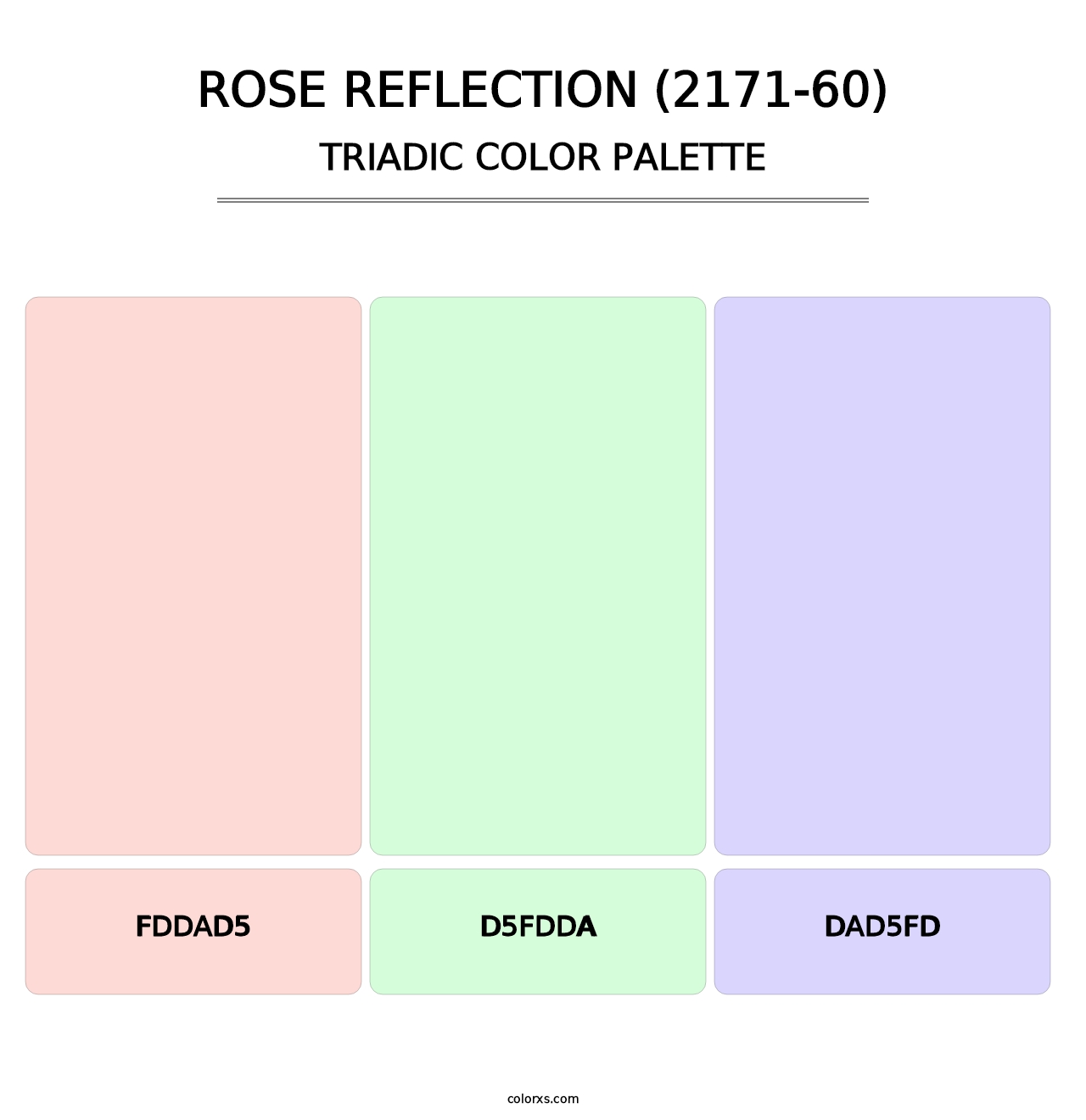 Rose Reflection (2171-60) - Triadic Color Palette