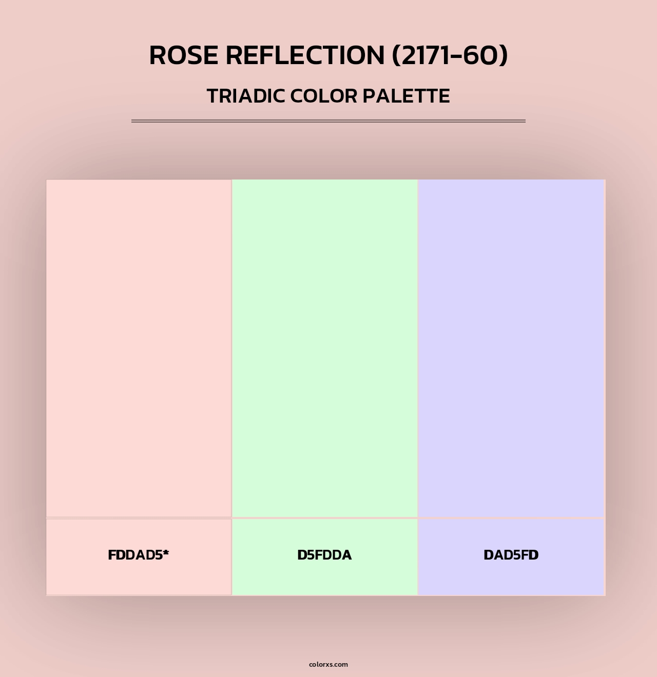 Rose Reflection (2171-60) - Triadic Color Palette