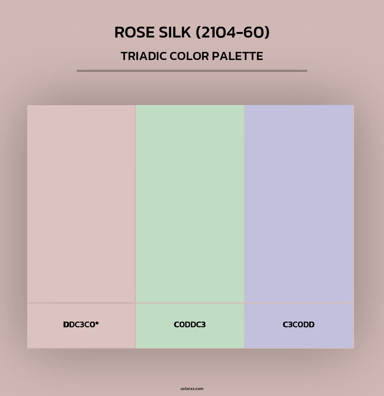 Rose Silk (2104-60) - Triadic Color Palette