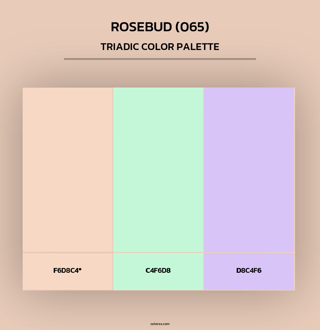 Rosebud (065) - Triadic Color Palette