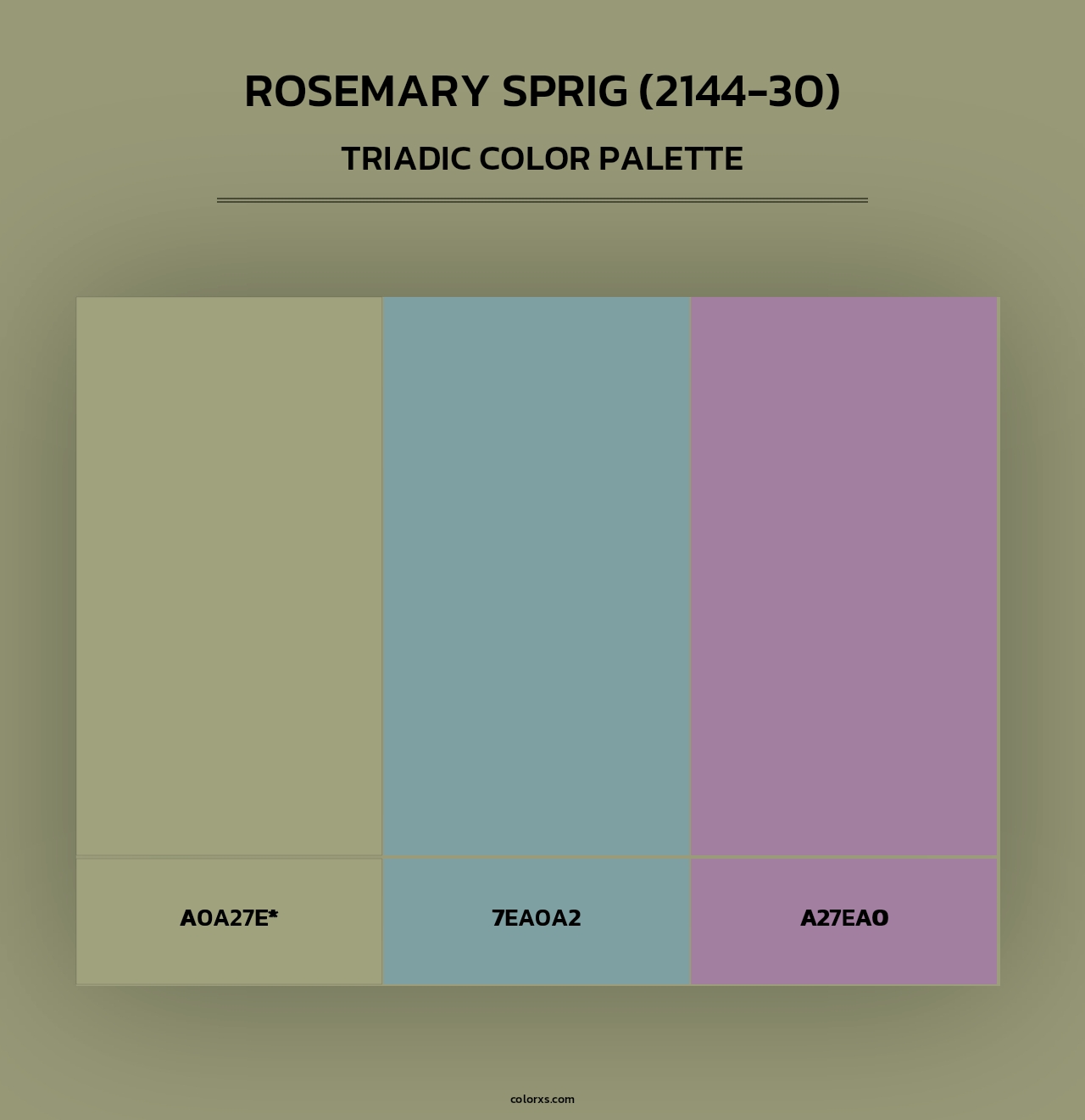 Rosemary Sprig (2144-30) - Triadic Color Palette