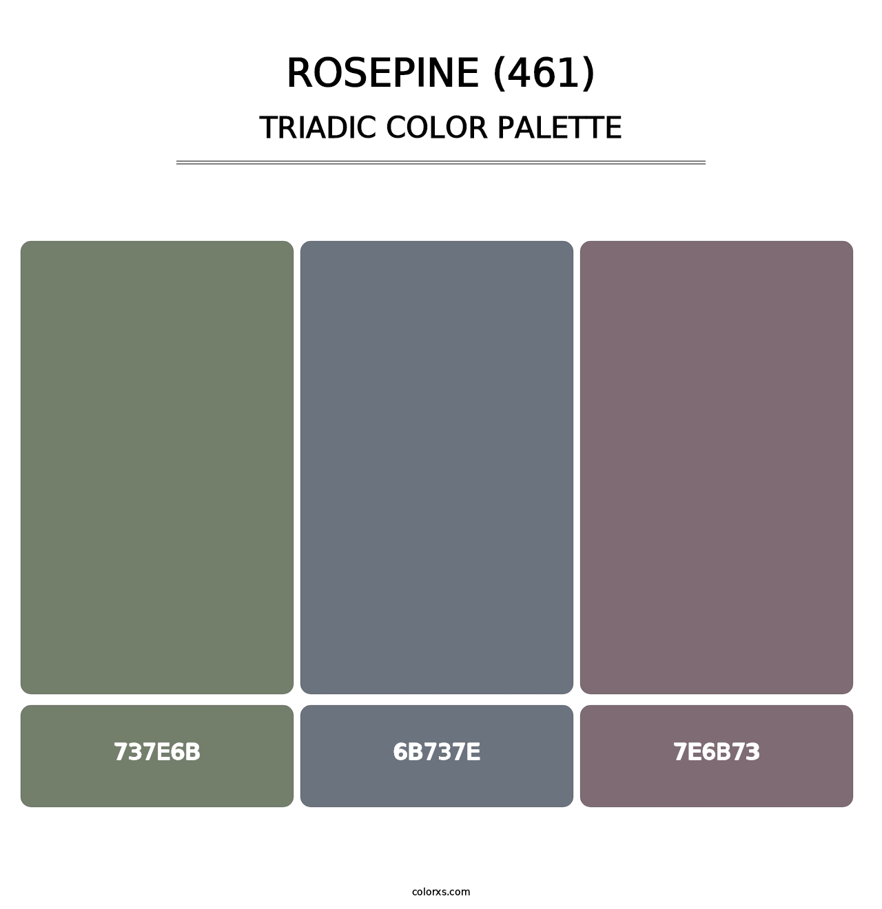 Rosepine (461) - Triadic Color Palette
