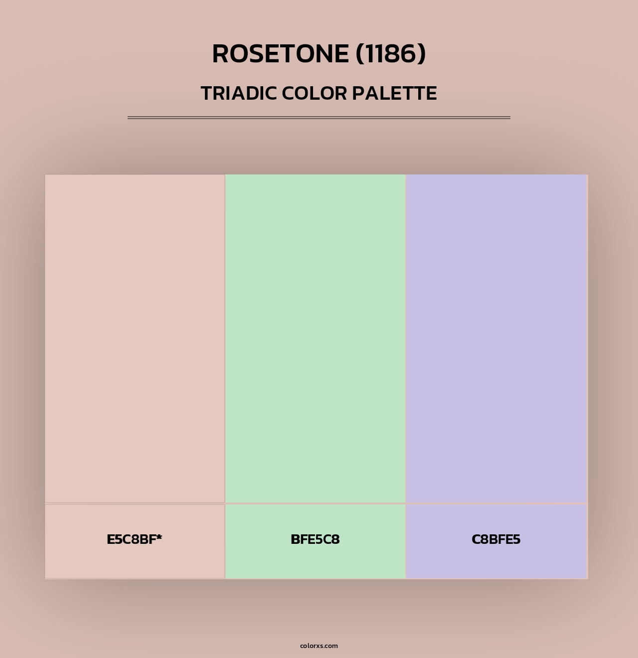 Rosetone (1186) - Triadic Color Palette