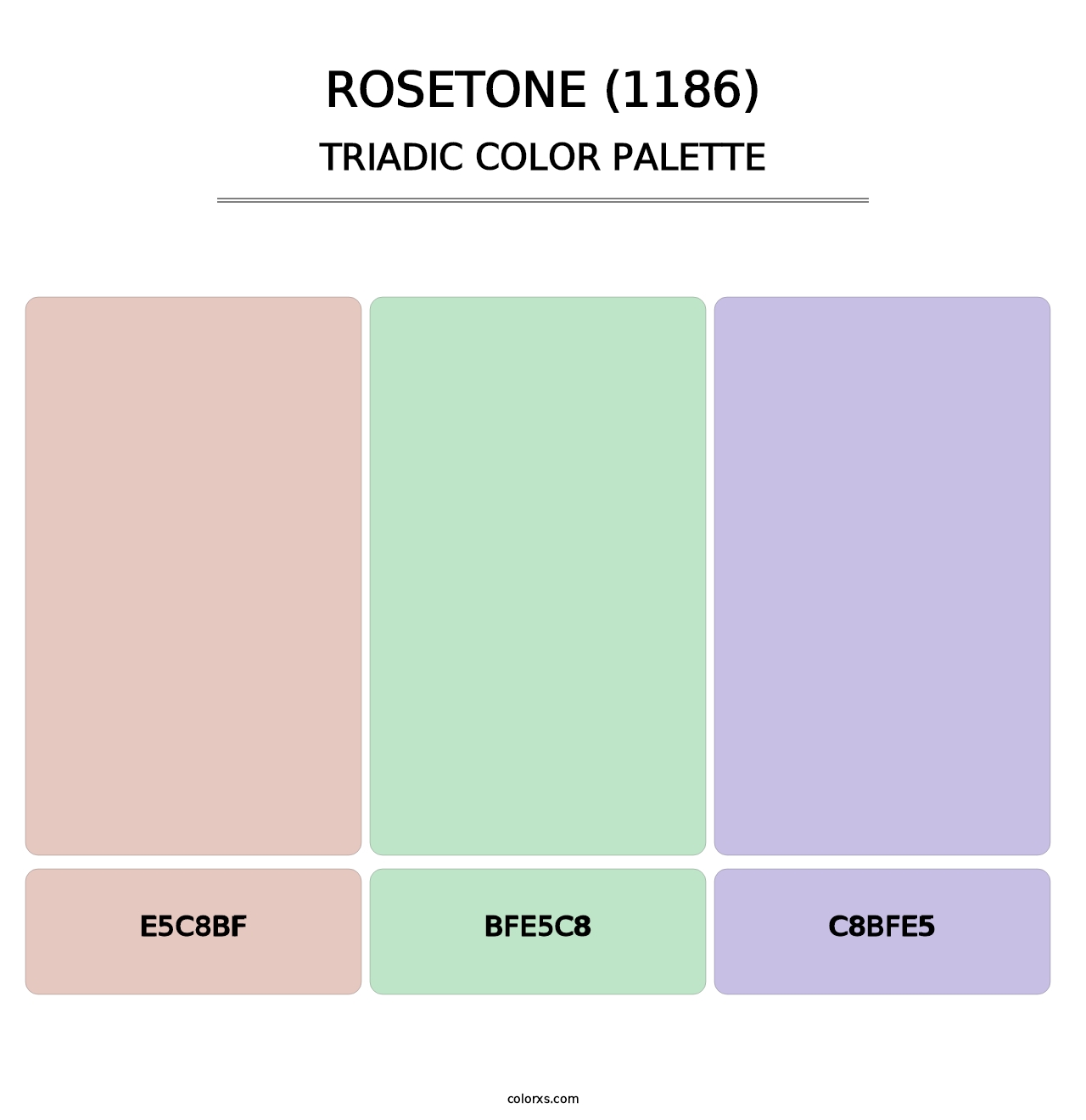 Rosetone (1186) - Triadic Color Palette