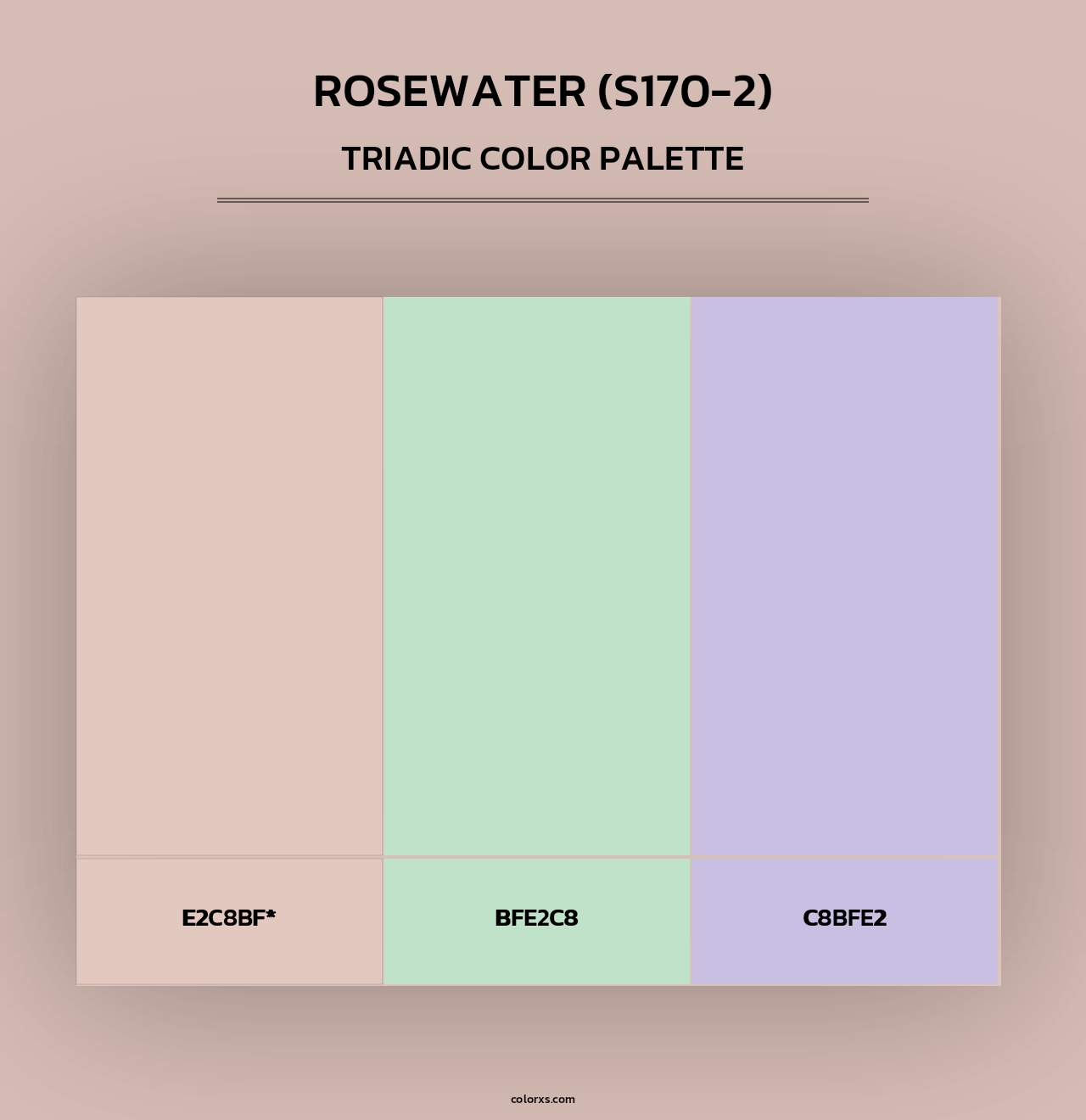 Rosewater (S170-2) - Triadic Color Palette