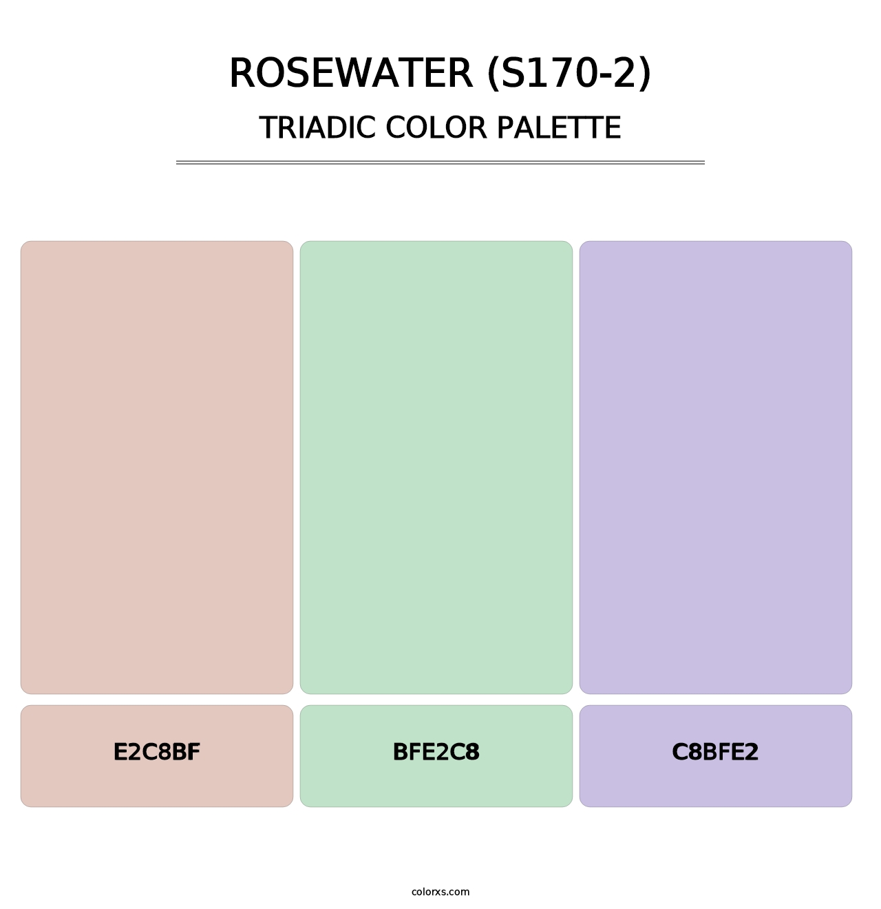 Rosewater (S170-2) - Triadic Color Palette