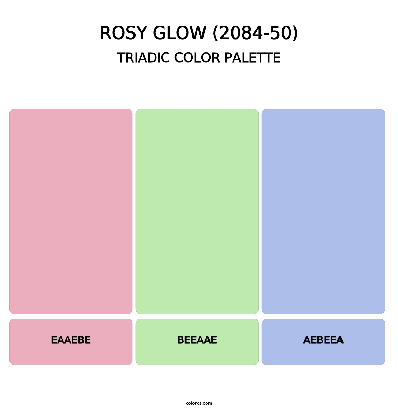 Rosy Glow (2084-50) - Triadic Color Palette