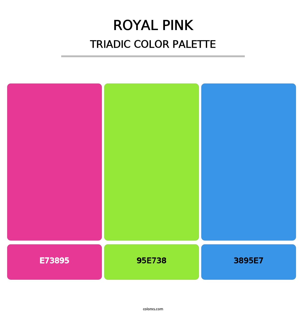 Royal Pink - Triadic Color Palette