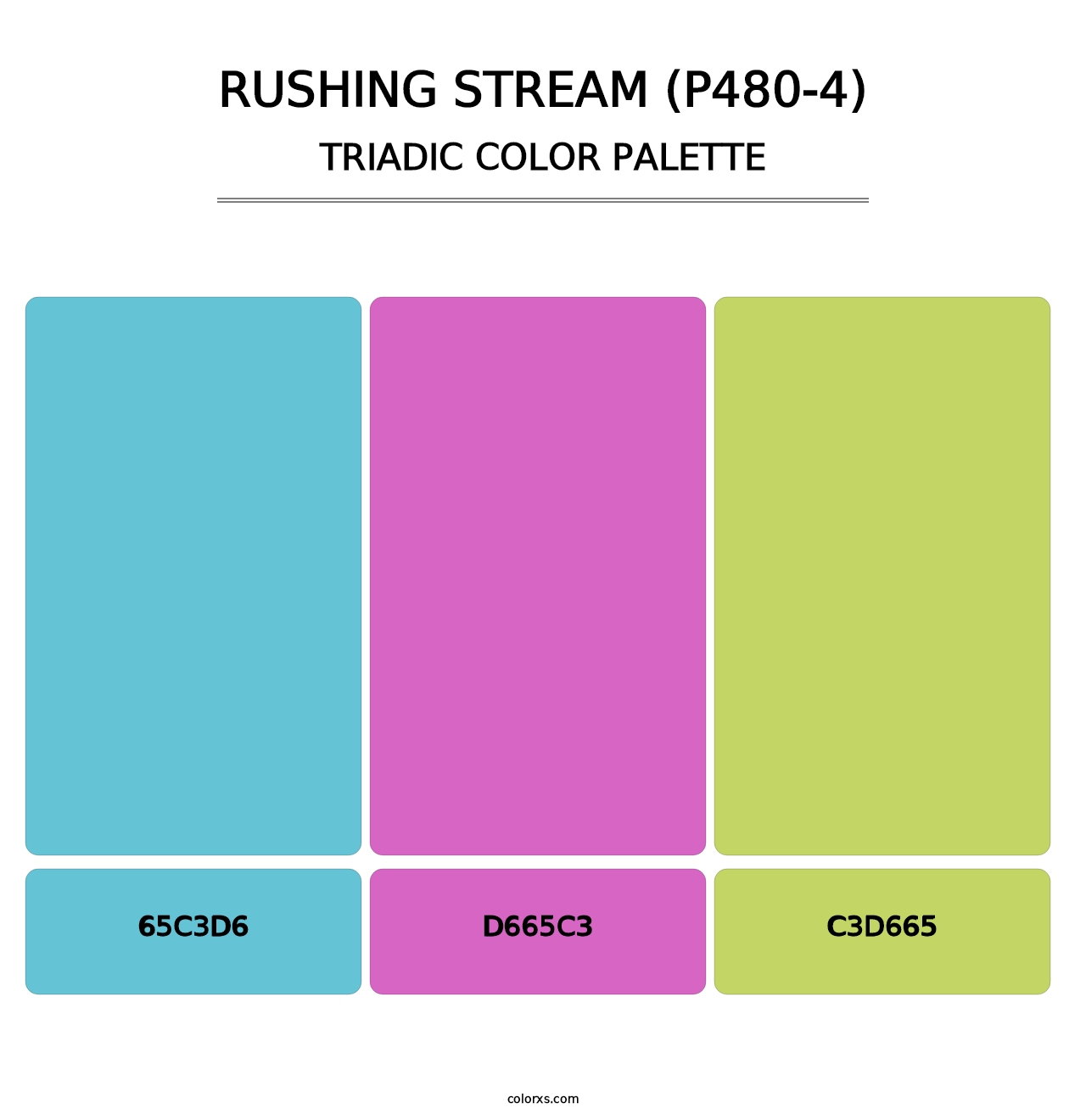 Rushing Stream (P480-4) - Triadic Color Palette