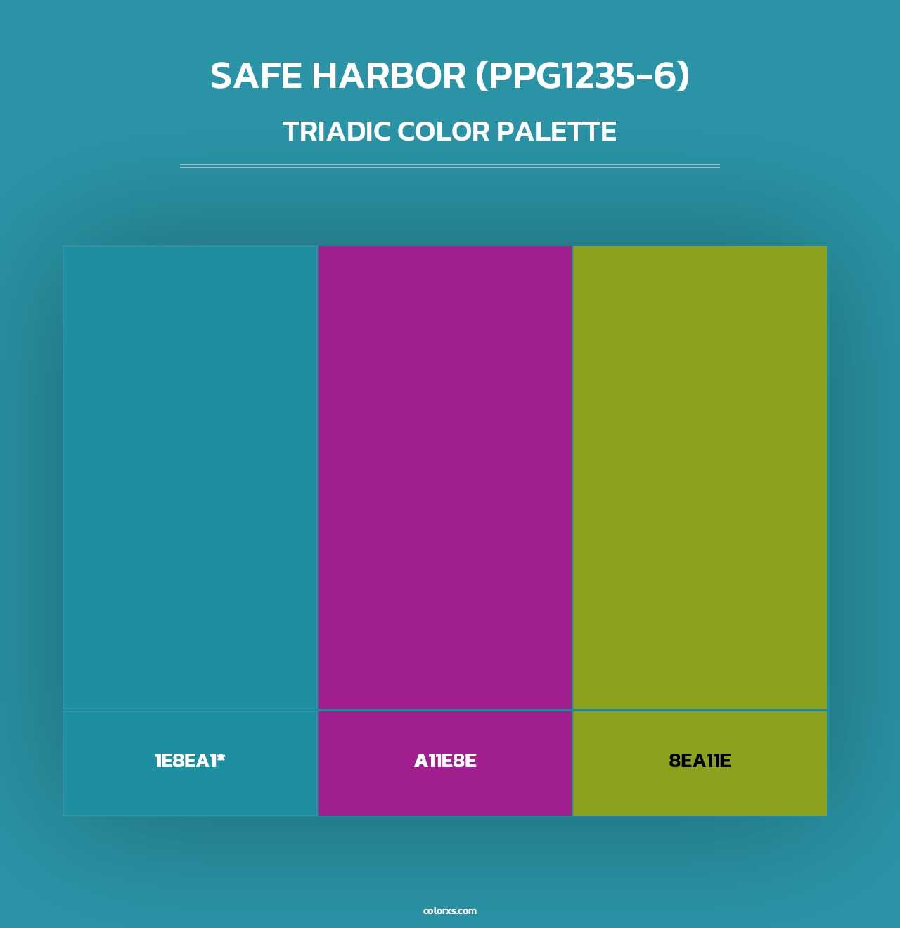 Safe Harbor (PPG1235-6) - Triadic Color Palette