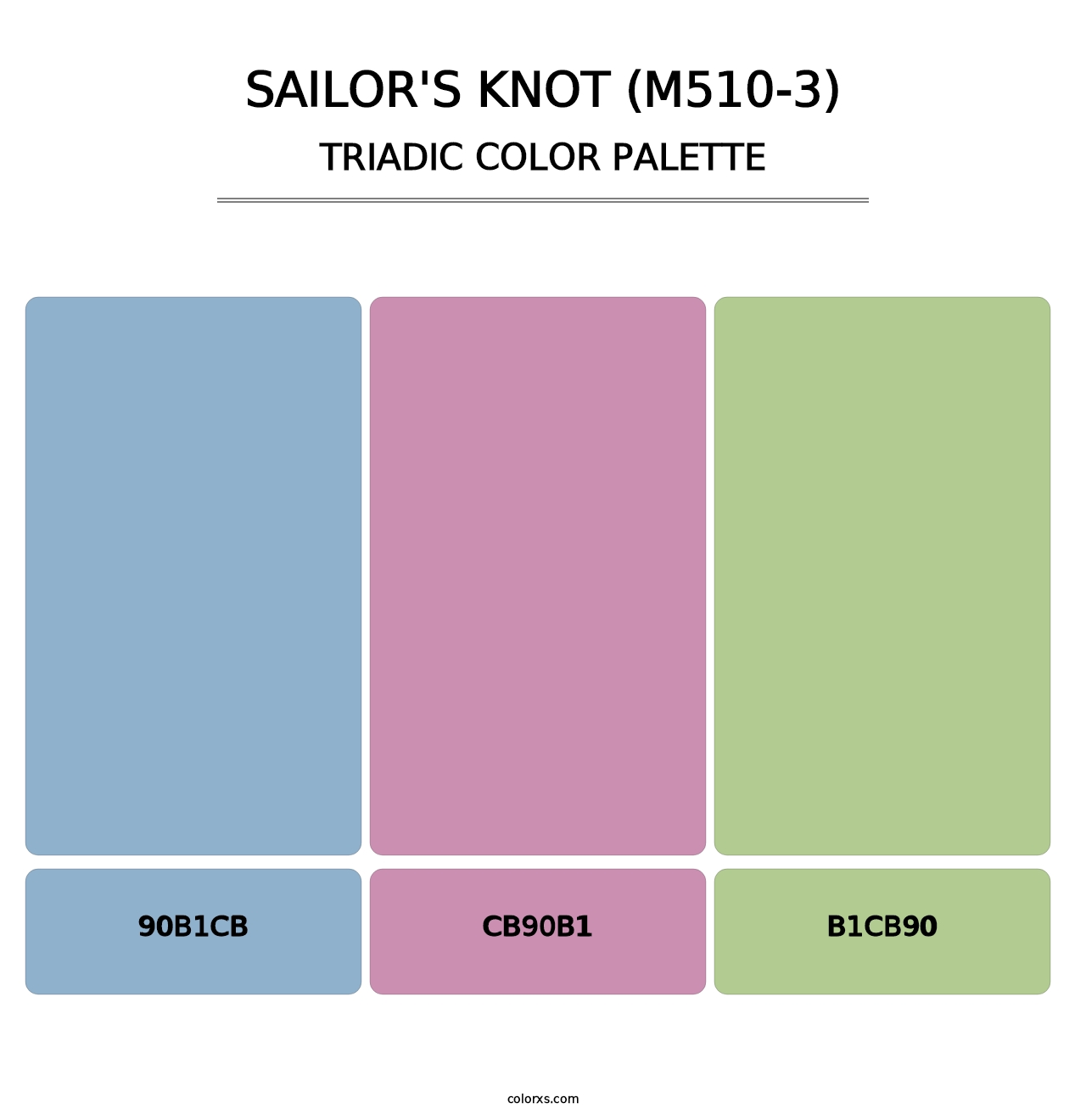 Sailor'S Knot (M510-3) - Triadic Color Palette