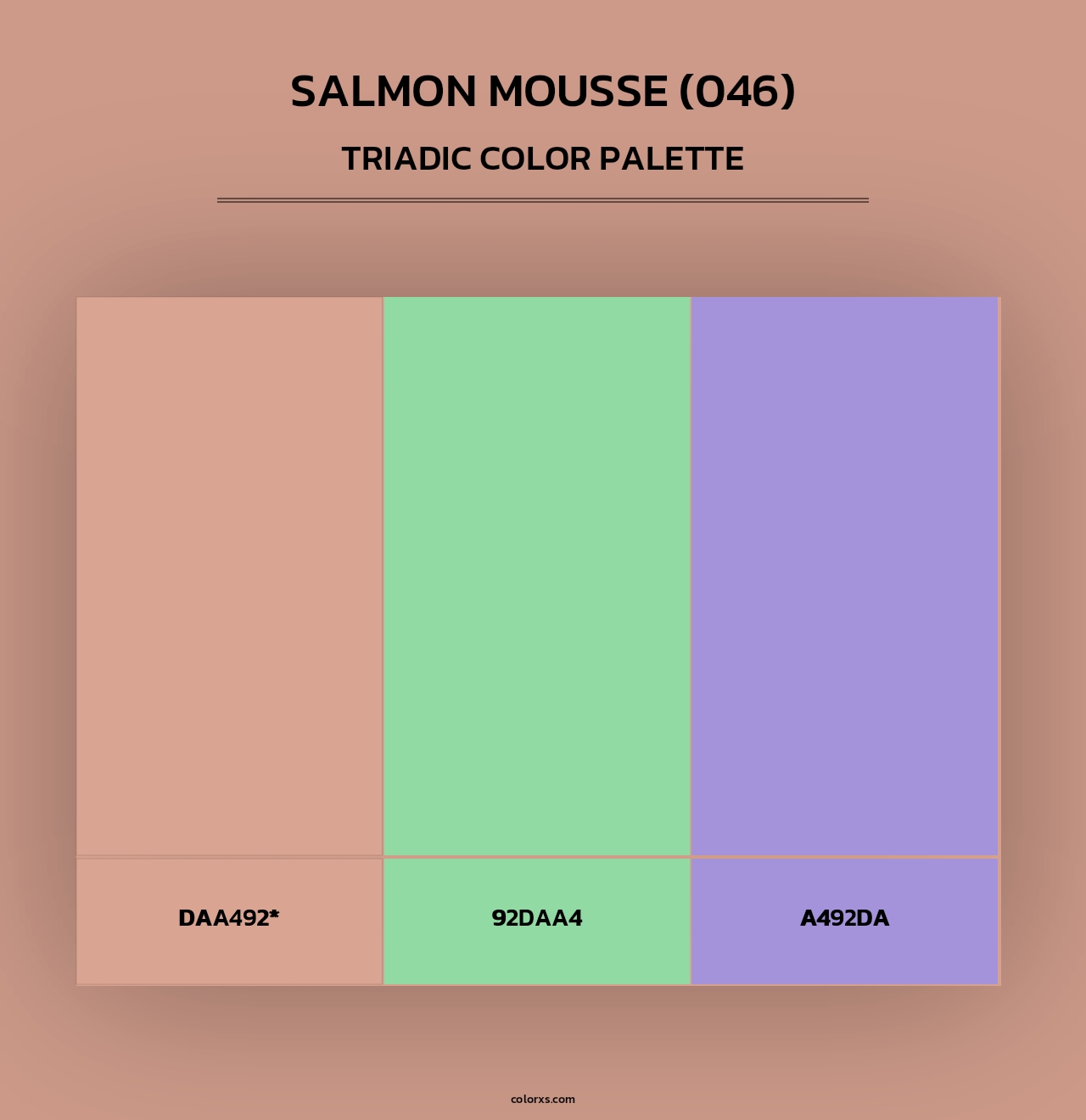 Salmon Mousse (046) - Triadic Color Palette