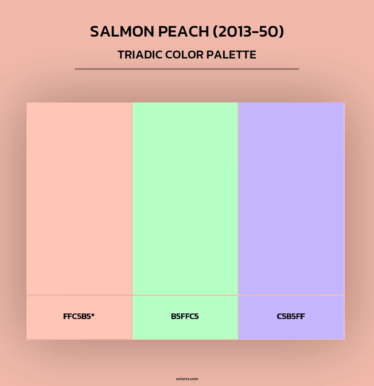 Salmon Peach (2013-50) - Triadic Color Palette