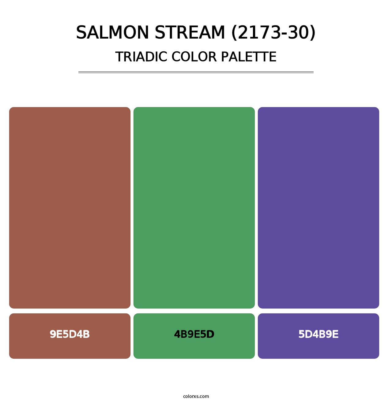 Salmon Stream (2173-30) - Triadic Color Palette