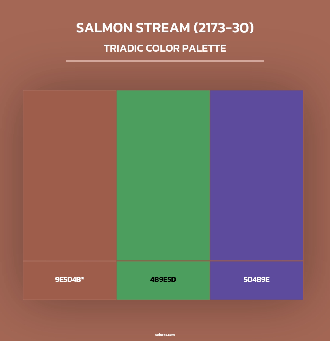Salmon Stream (2173-30) - Triadic Color Palette
