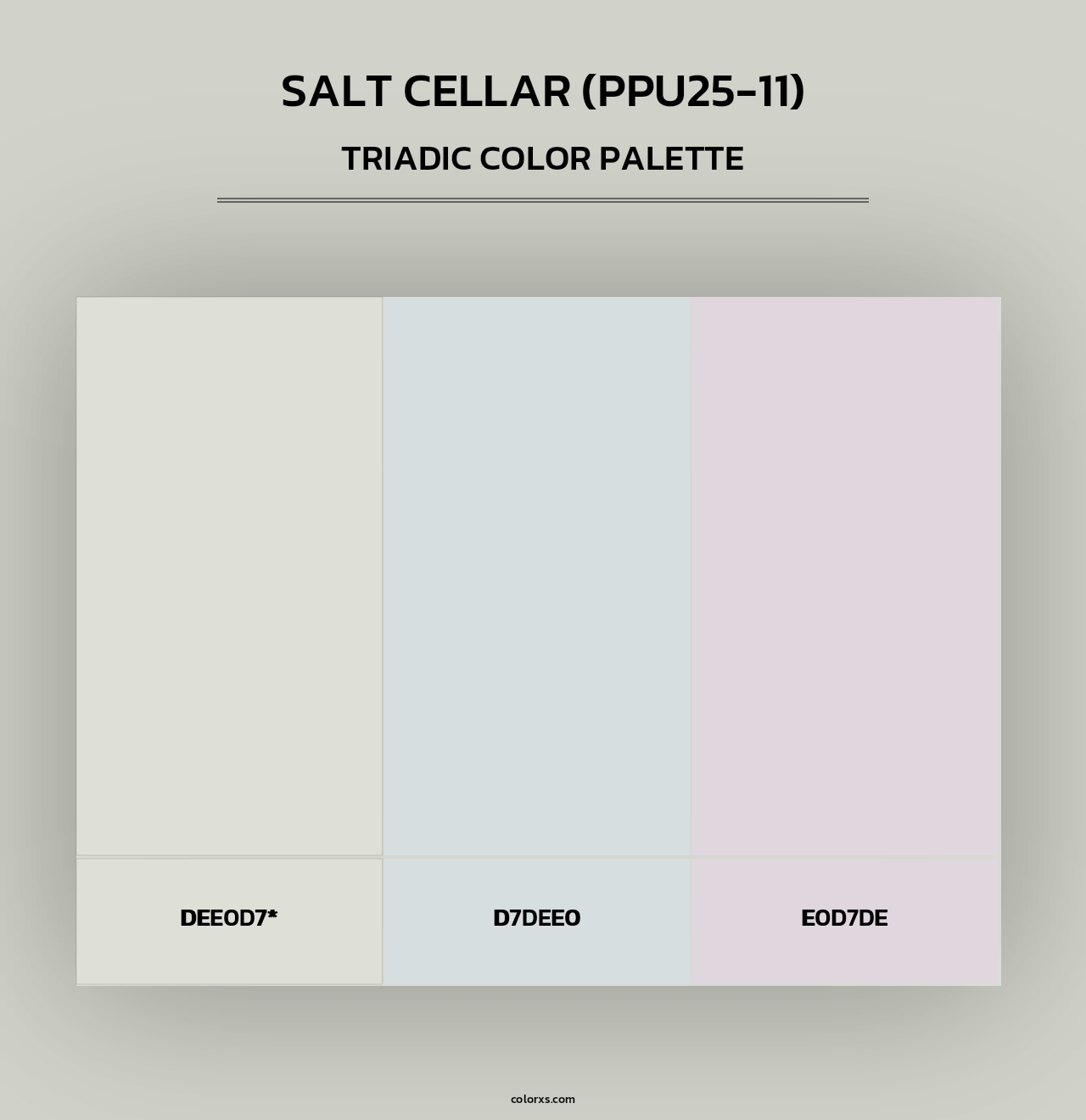Salt Cellar (PPU25-11) - Triadic Color Palette