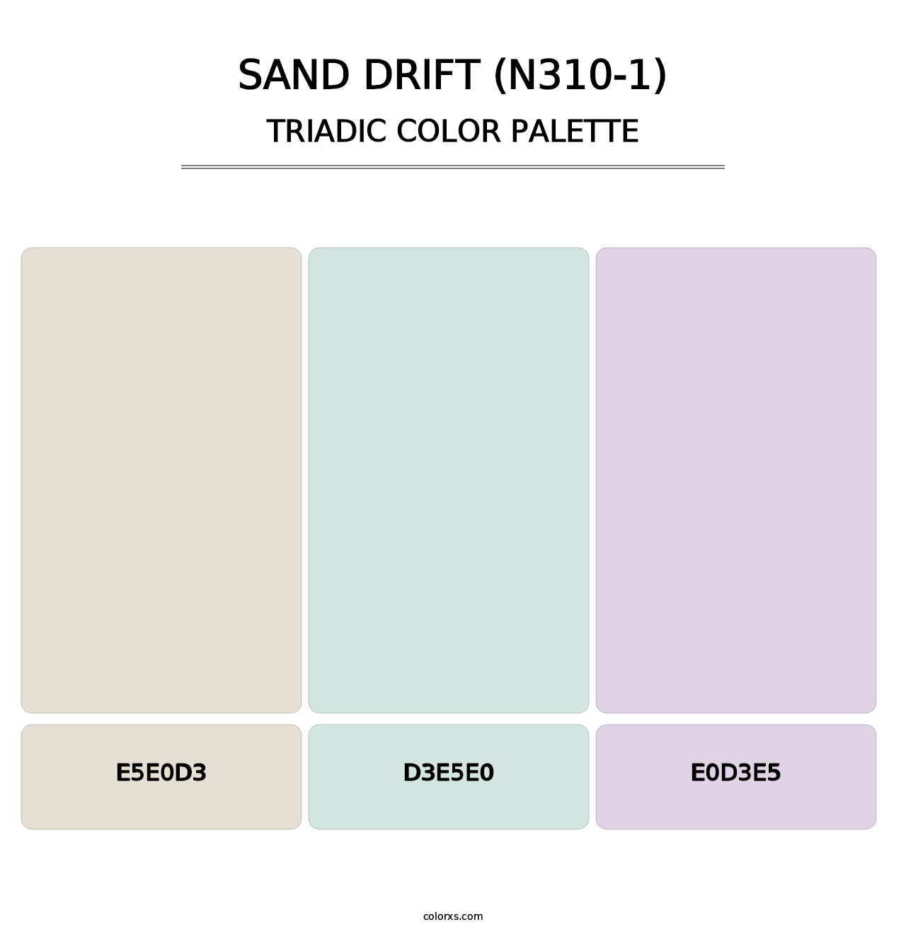 Sand Drift (N310-1) - Triadic Color Palette