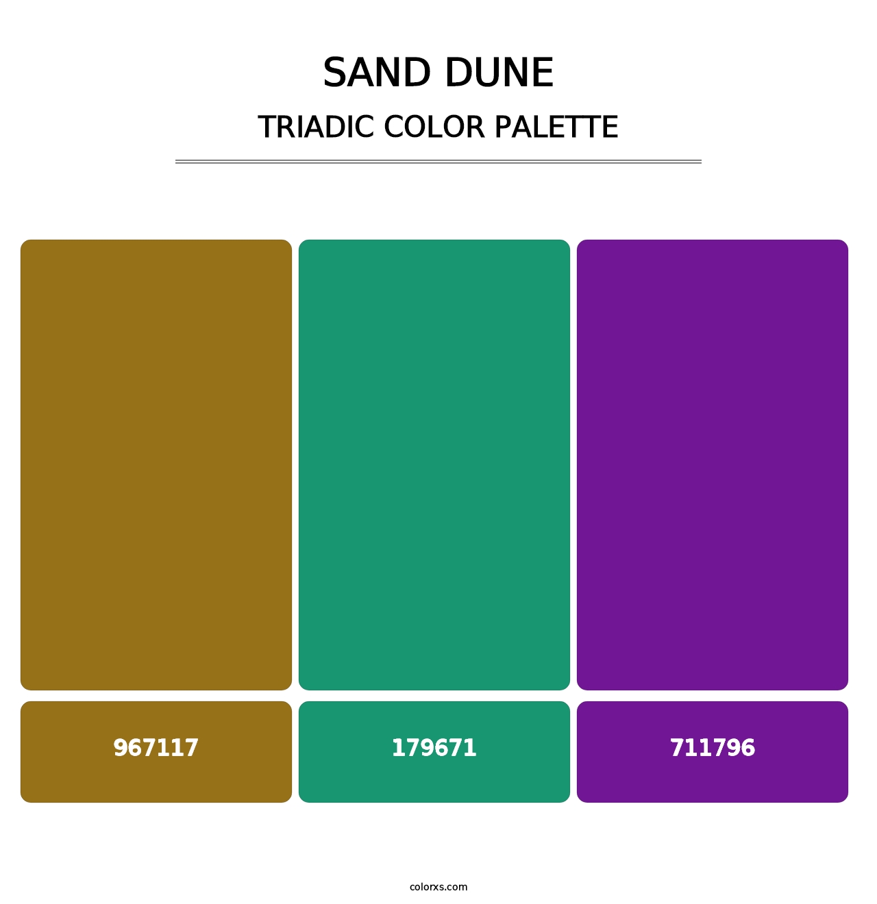 Sand Dune - Triadic Color Palette