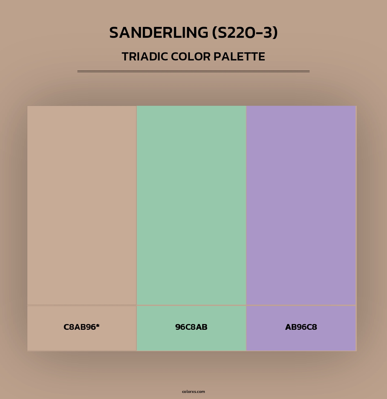 Sanderling (S220-3) - Triadic Color Palette