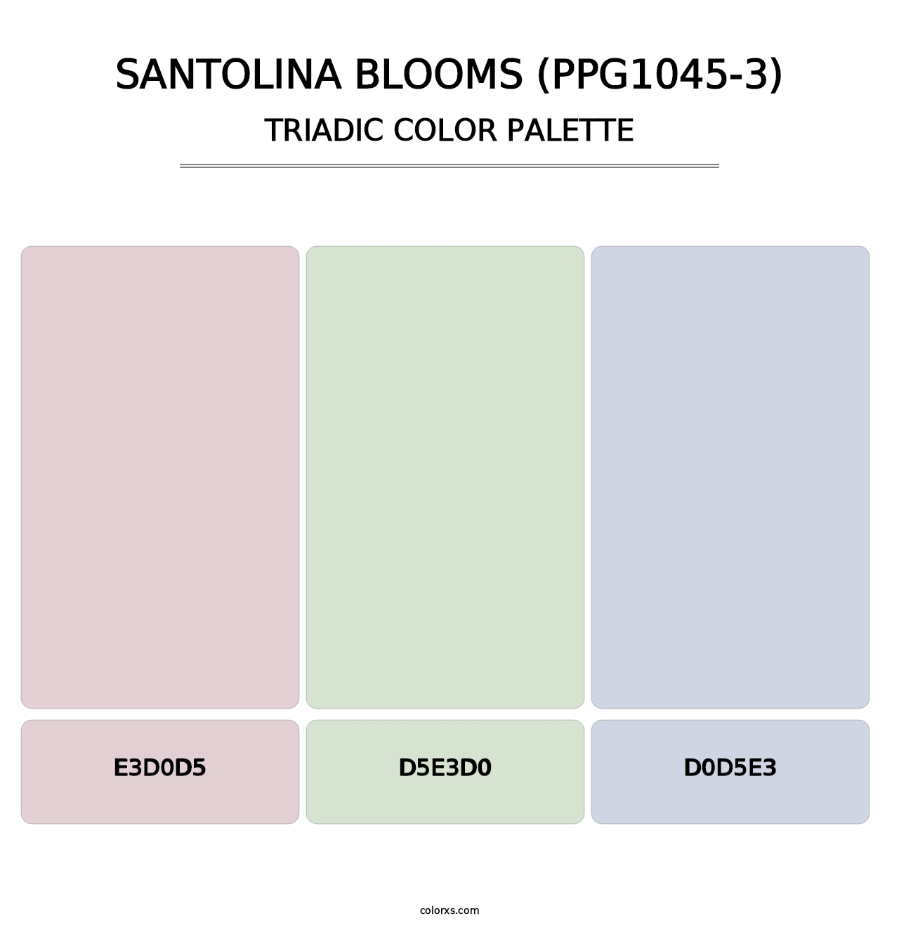 Santolina Blooms (PPG1045-3) - Triadic Color Palette