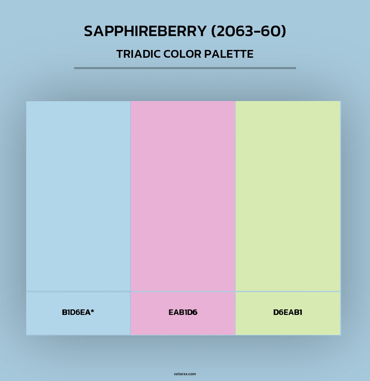 Sapphireberry (2063-60) - Triadic Color Palette