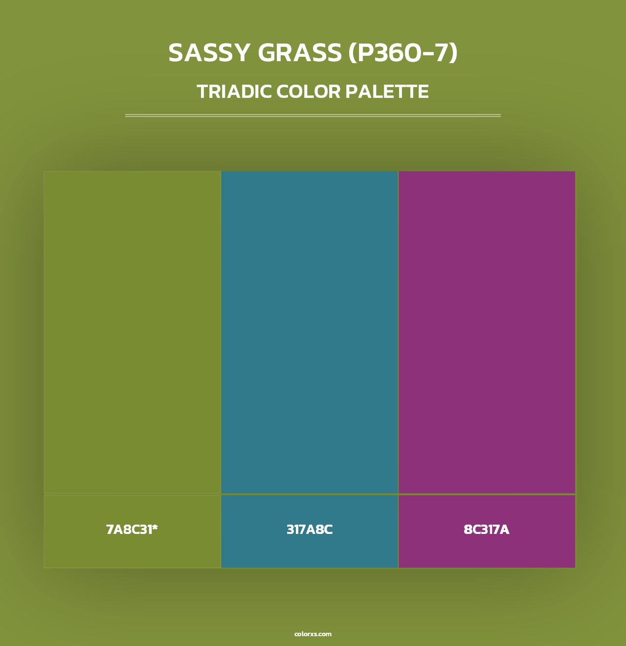 Sassy Grass (P360-7) - Triadic Color Palette