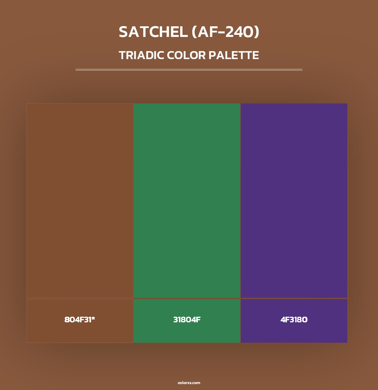 Satchel (AF-240) - Triadic Color Palette