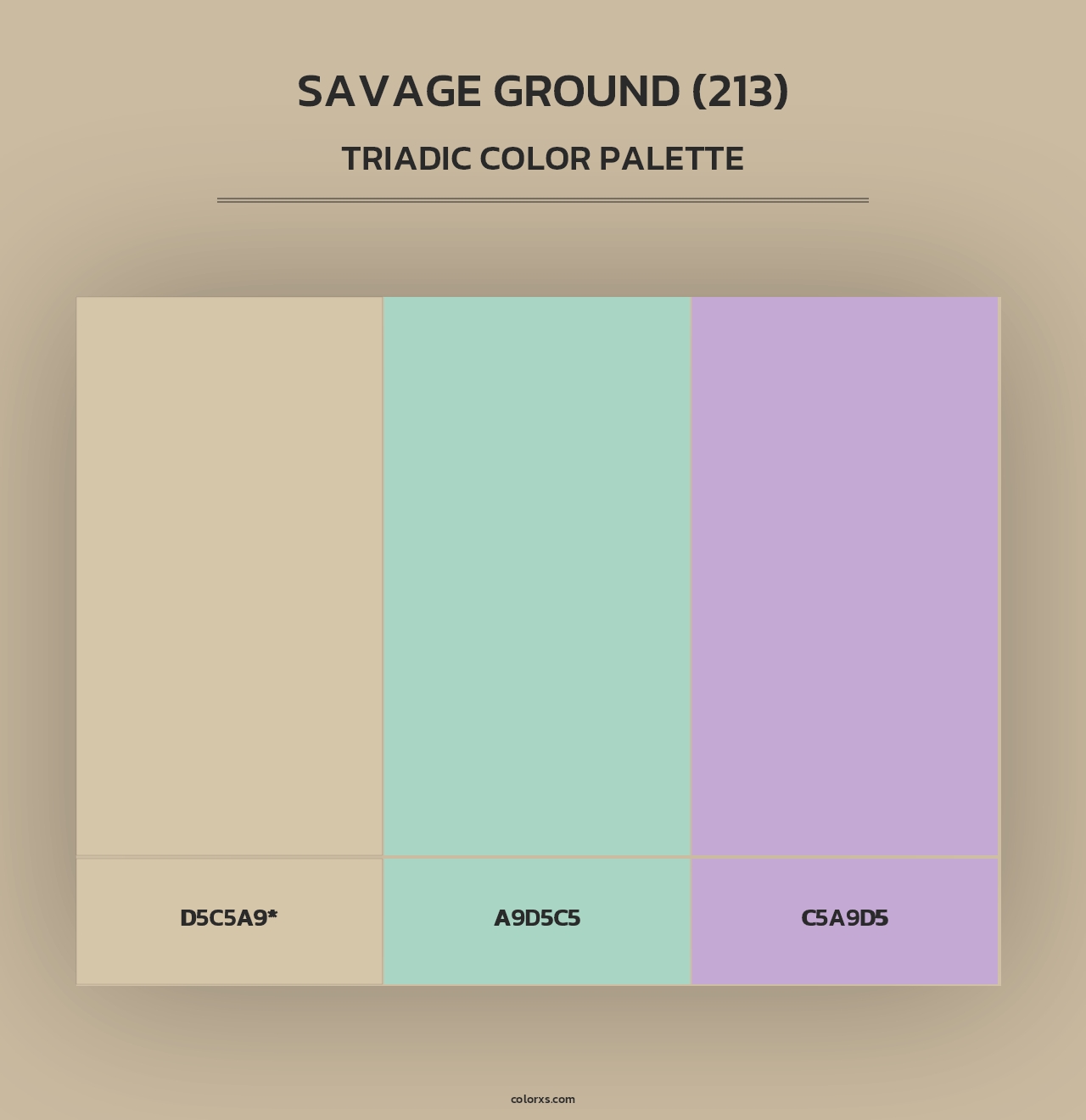 Savage Ground (213) - Triadic Color Palette
