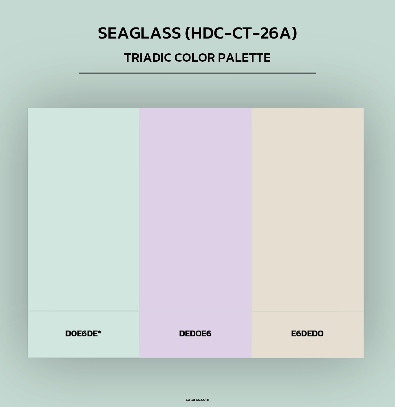 Seaglass (HDC-CT-26A) - Triadic Color Palette