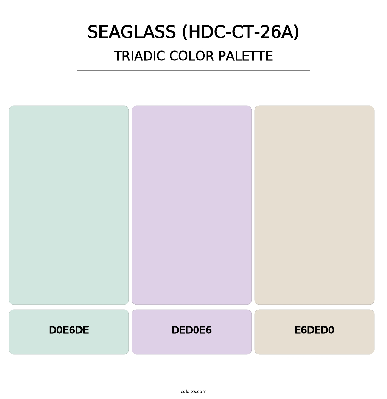 Seaglass (HDC-CT-26A) - Triadic Color Palette