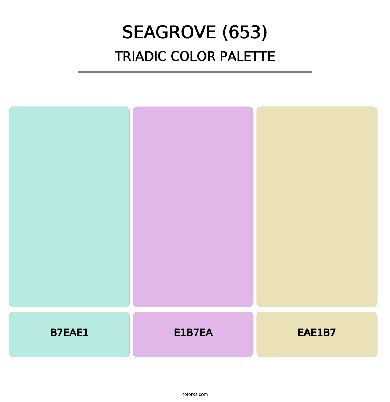 Seagrove (653) - Triadic Color Palette