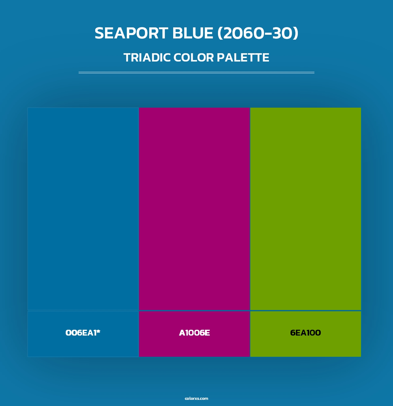 Seaport Blue (2060-30) - Triadic Color Palette