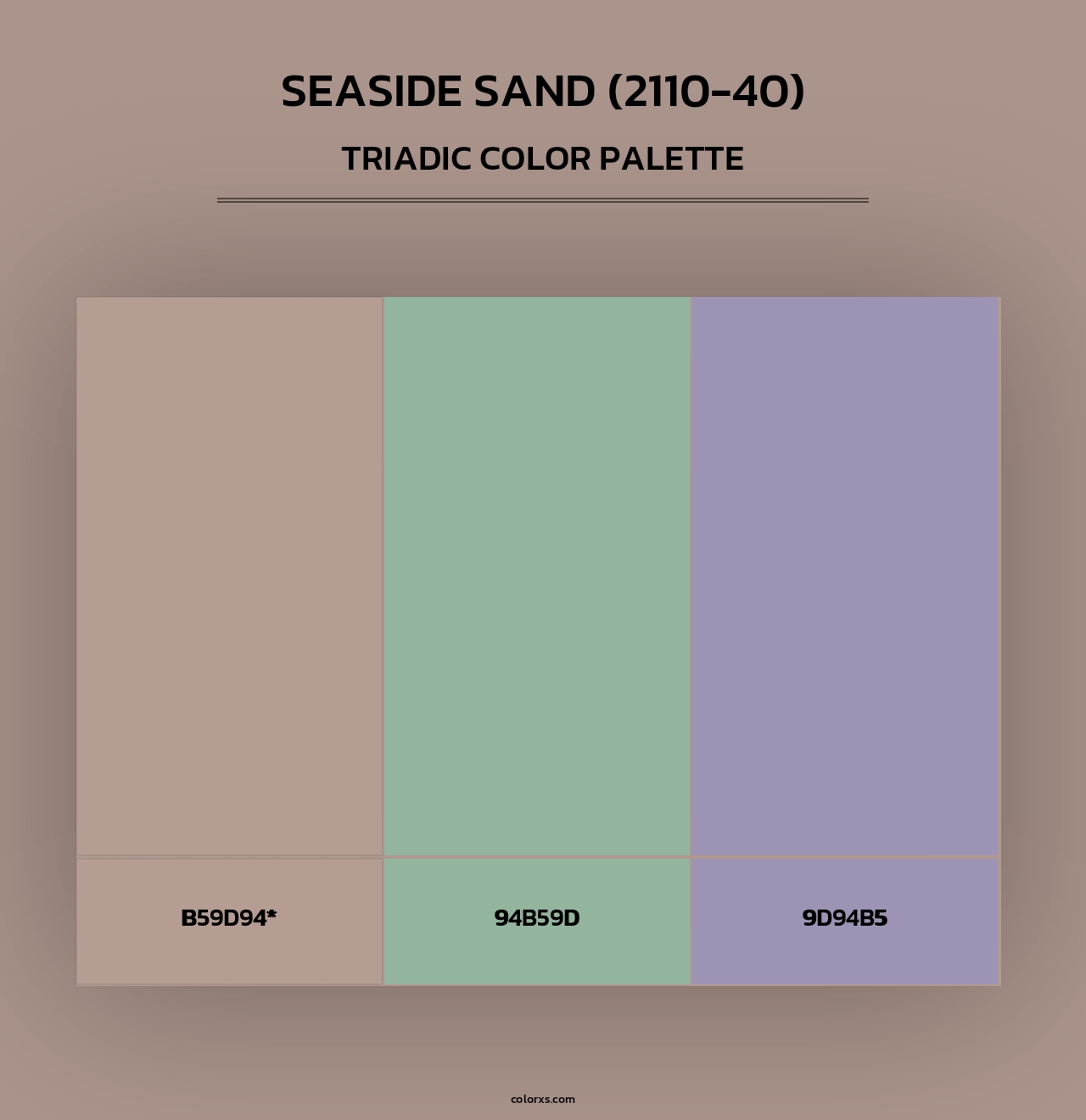 Seaside Sand (2110-40) - Triadic Color Palette