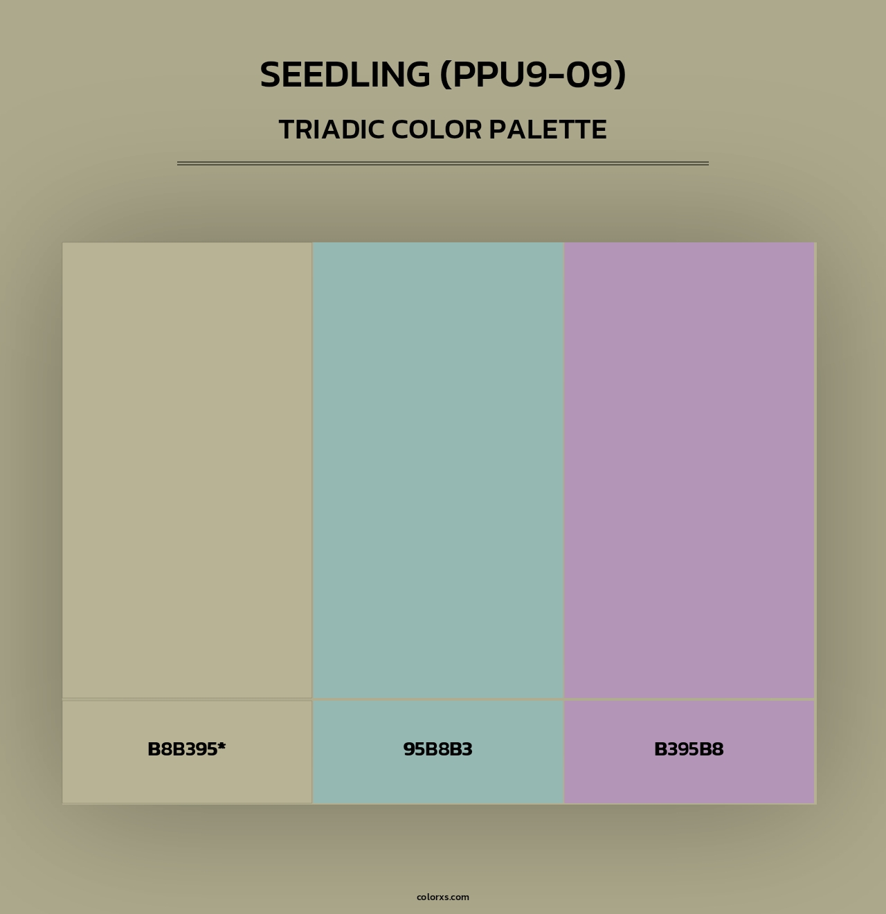 Seedling (PPU9-09) - Triadic Color Palette