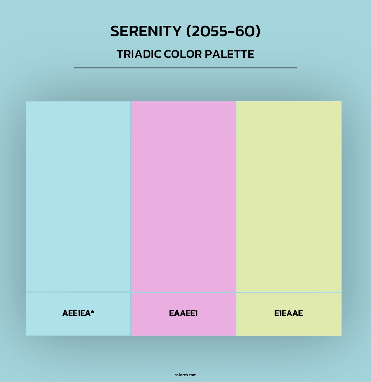 Serenity (2055-60) - Triadic Color Palette