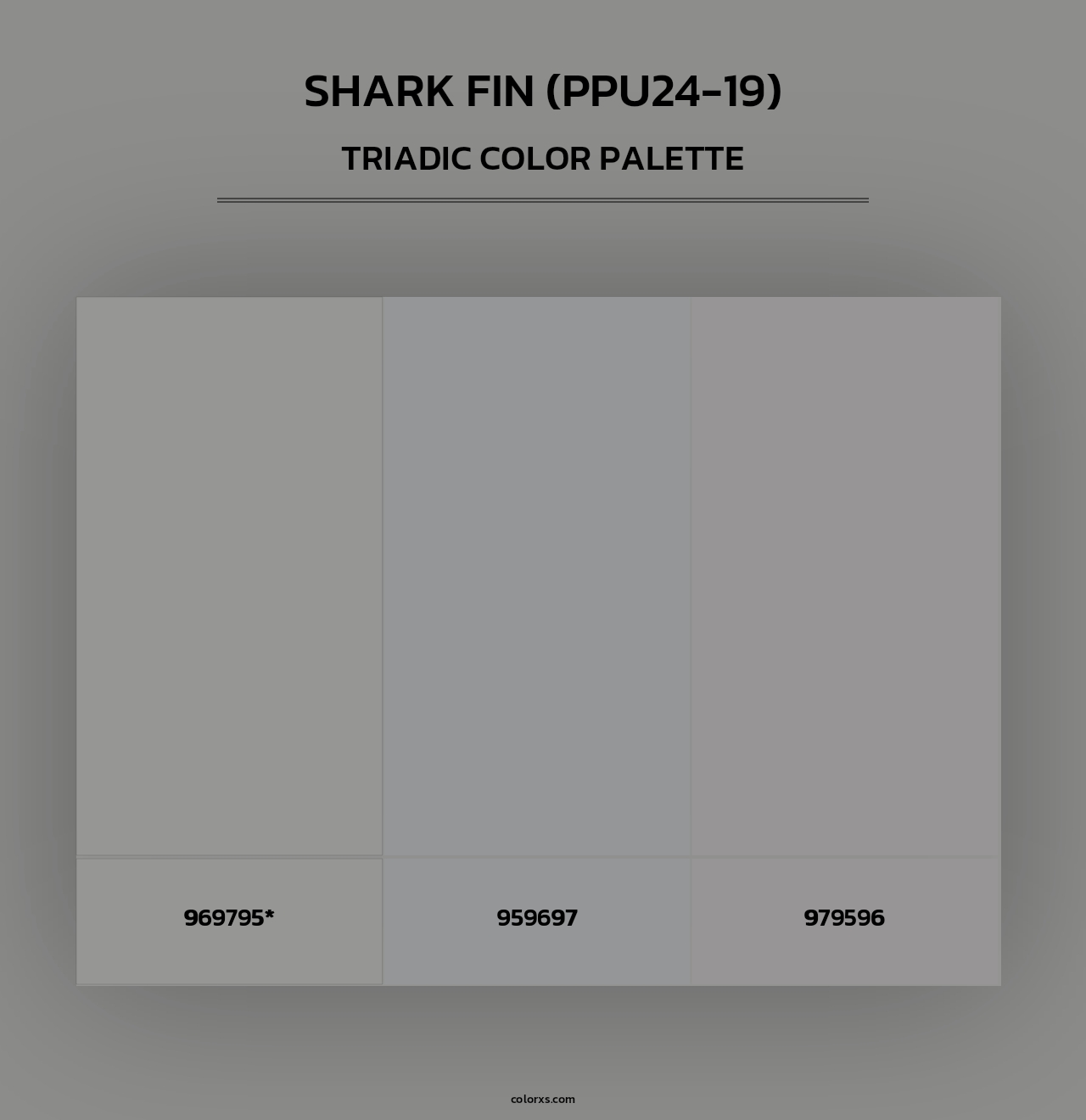 Shark Fin (PPU24-19) - Triadic Color Palette