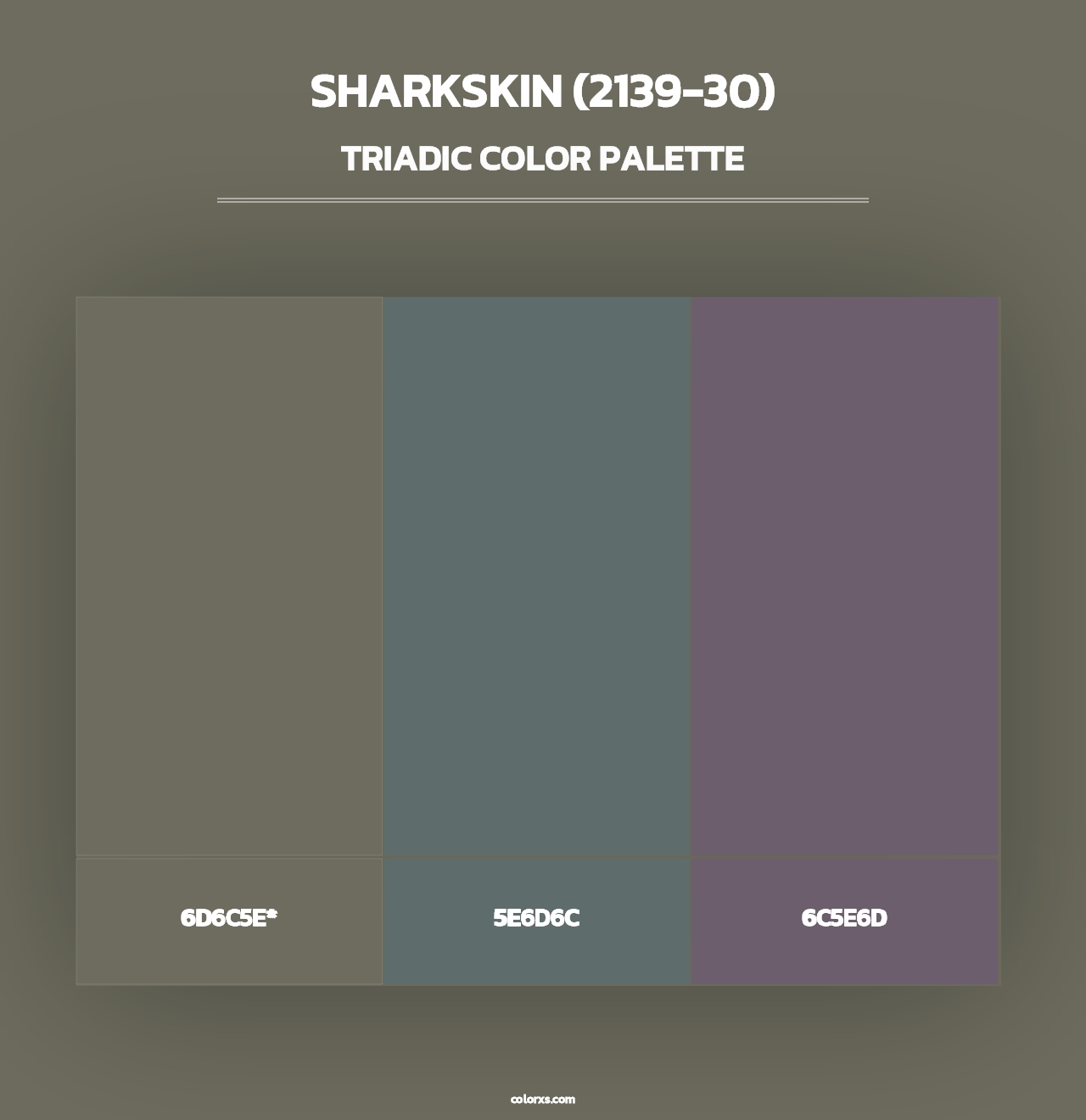 Sharkskin (2139-30) - Triadic Color Palette