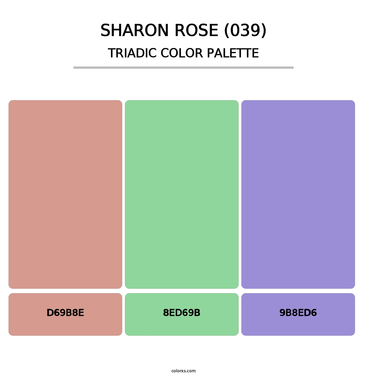 Sharon Rose (039) - Triadic Color Palette