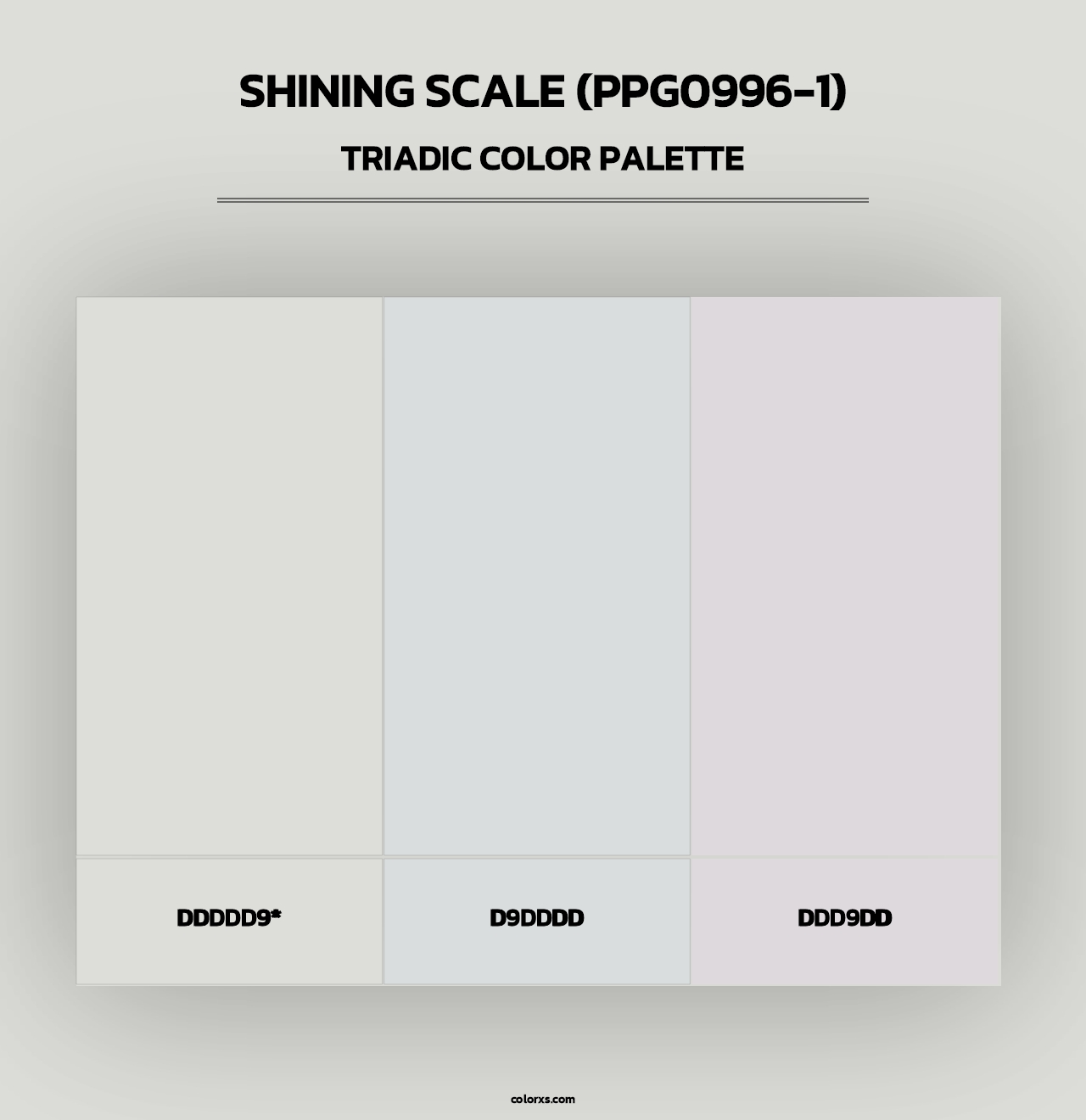 Shining Scale (PPG0996-1) - Triadic Color Palette