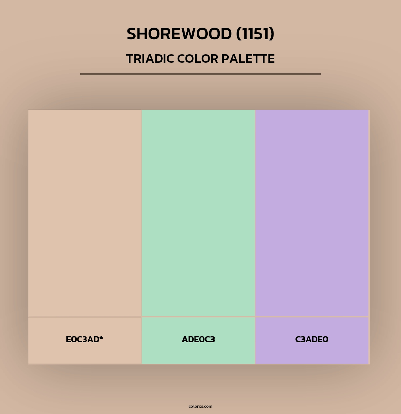 Shorewood (1151) - Triadic Color Palette