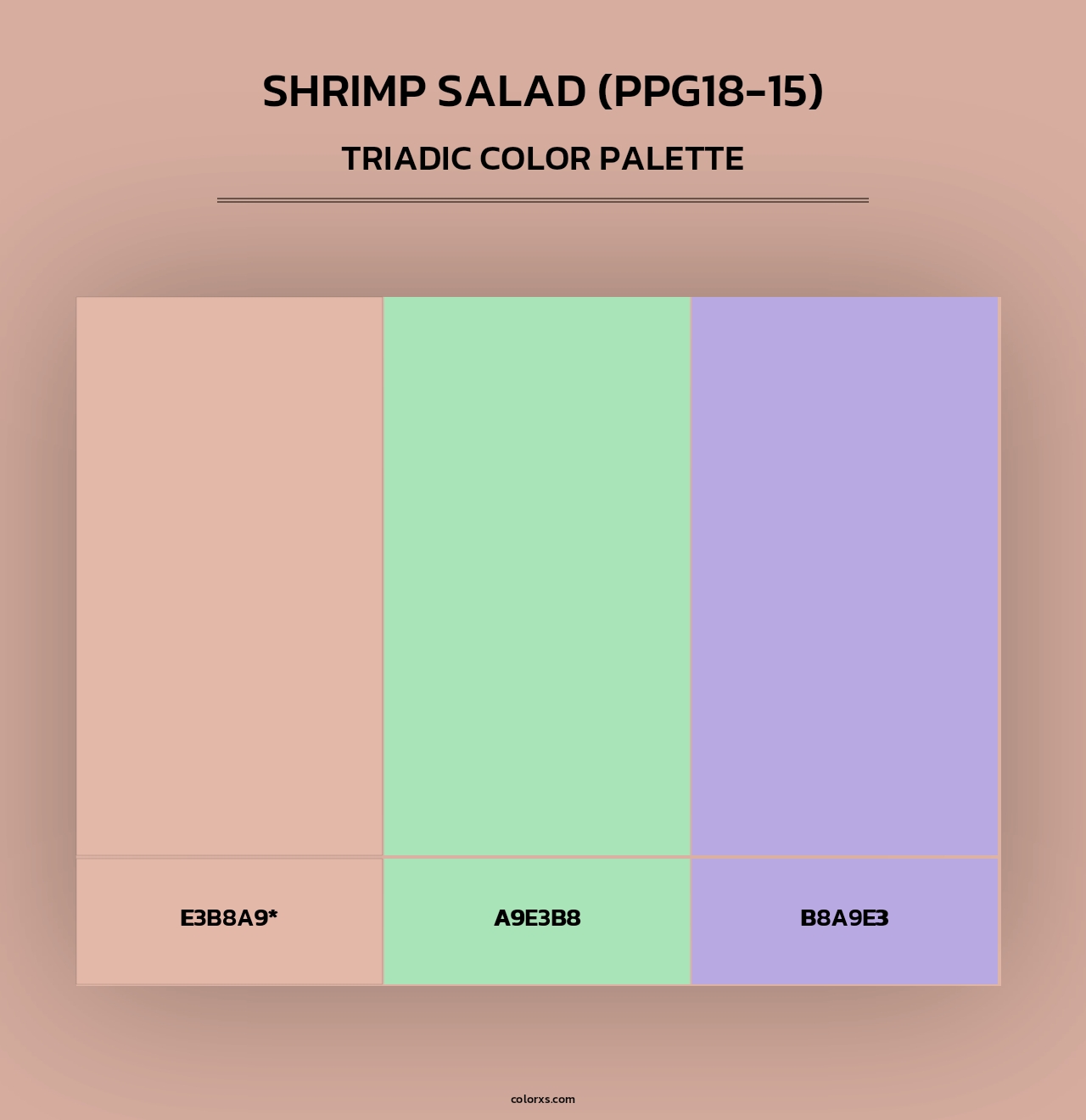 Shrimp Salad (PPG18-15) - Triadic Color Palette