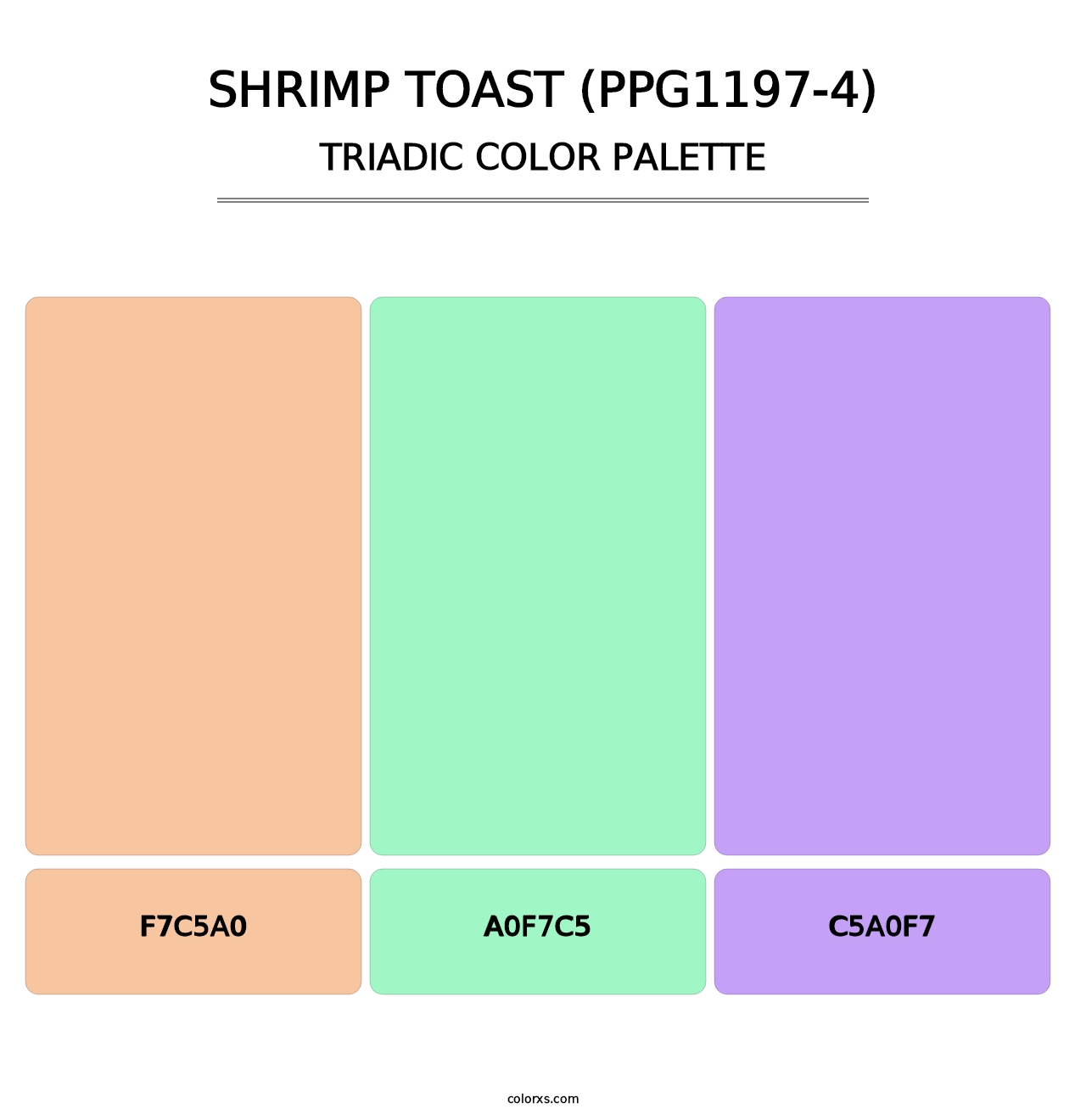 Shrimp Toast (PPG1197-4) - Triadic Color Palette
